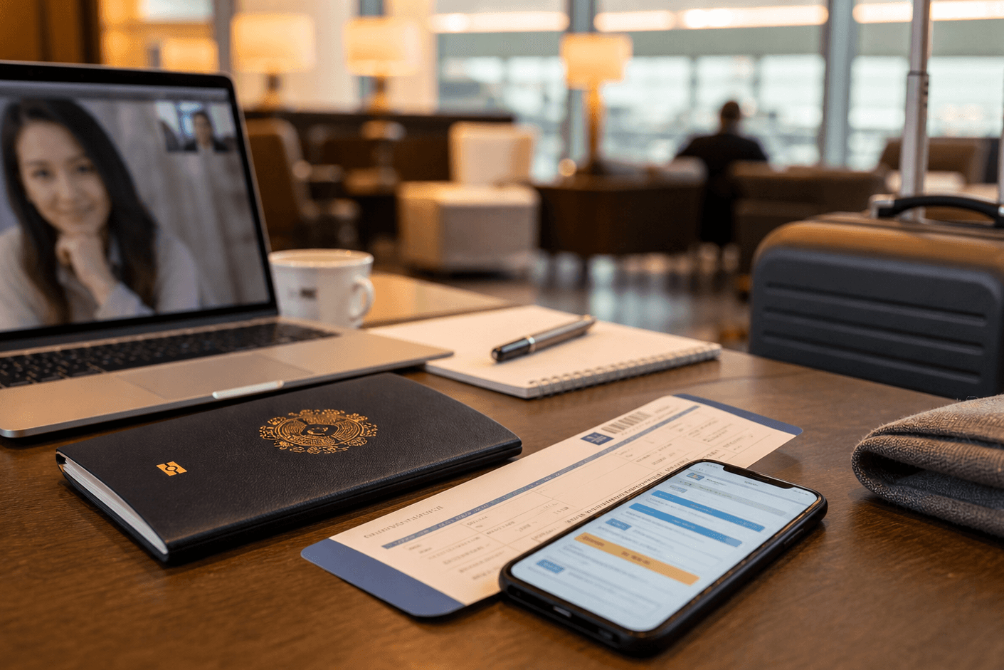 Travel planning for a first overseas meeting after ZOOM matchmaking